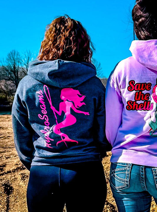 HydroSeams Hoodie - Pink & Charcoal