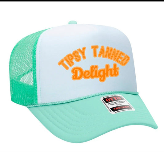 Tipsy Tanned Delight Trucker Hat Pink