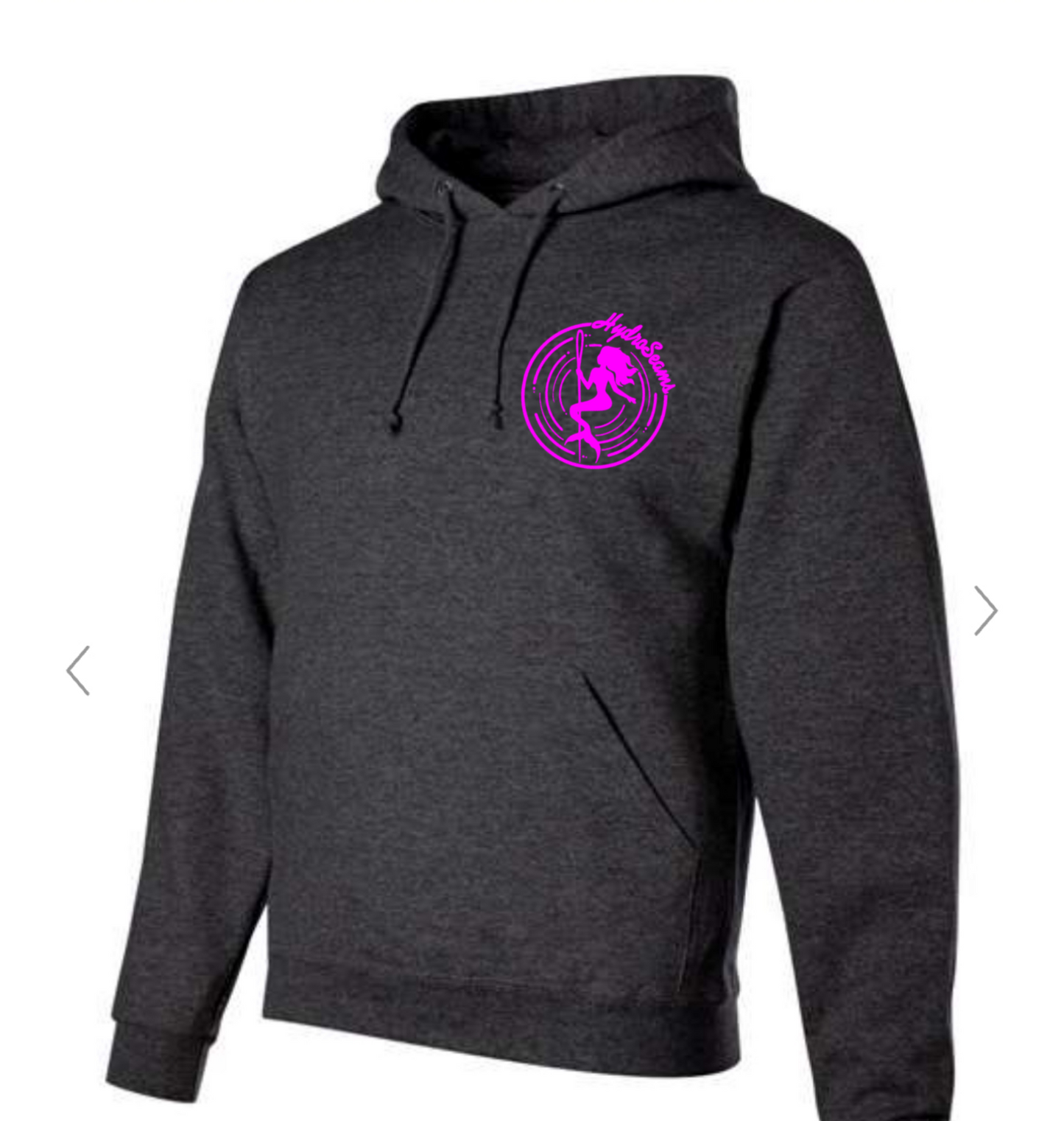 HydroSeams Hoodie - Pink & Charcoal