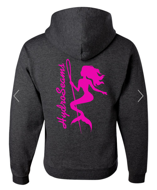 HydroSeams Hoodie - Pink & Charcoal