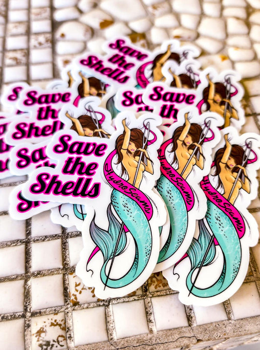 Save the Shells Sticker