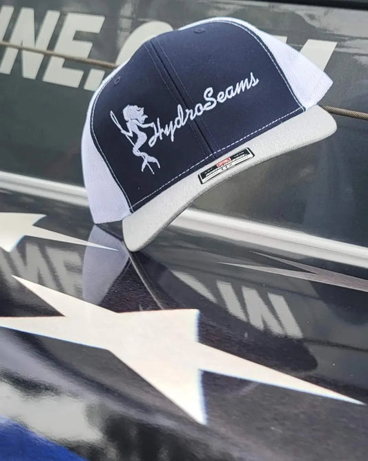 HydroSeams Hat - Navy/Heather Grey/ White