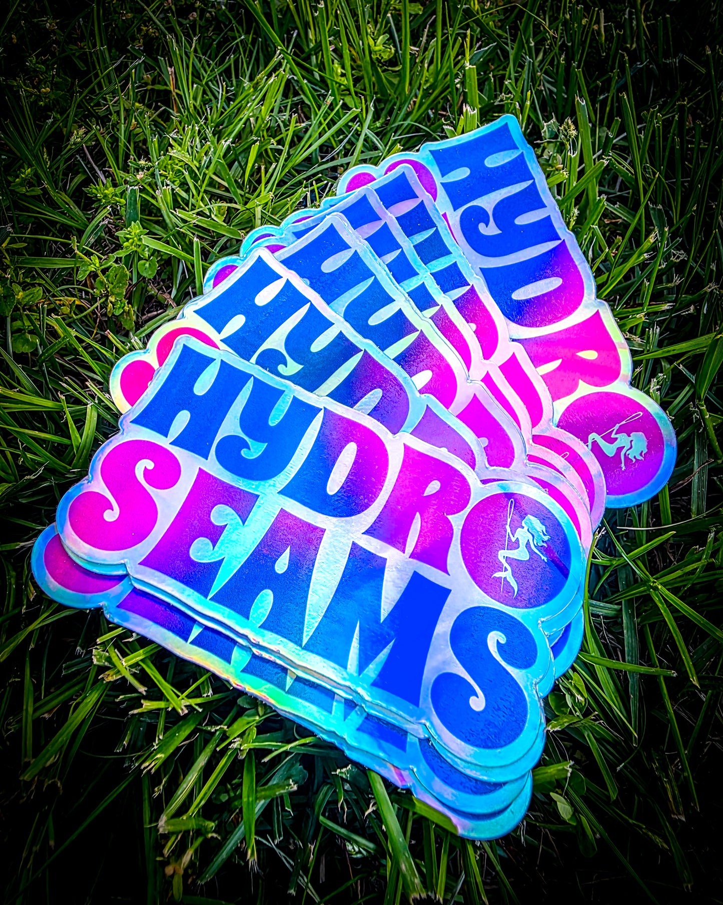 Holographic HydroSeams Sticker