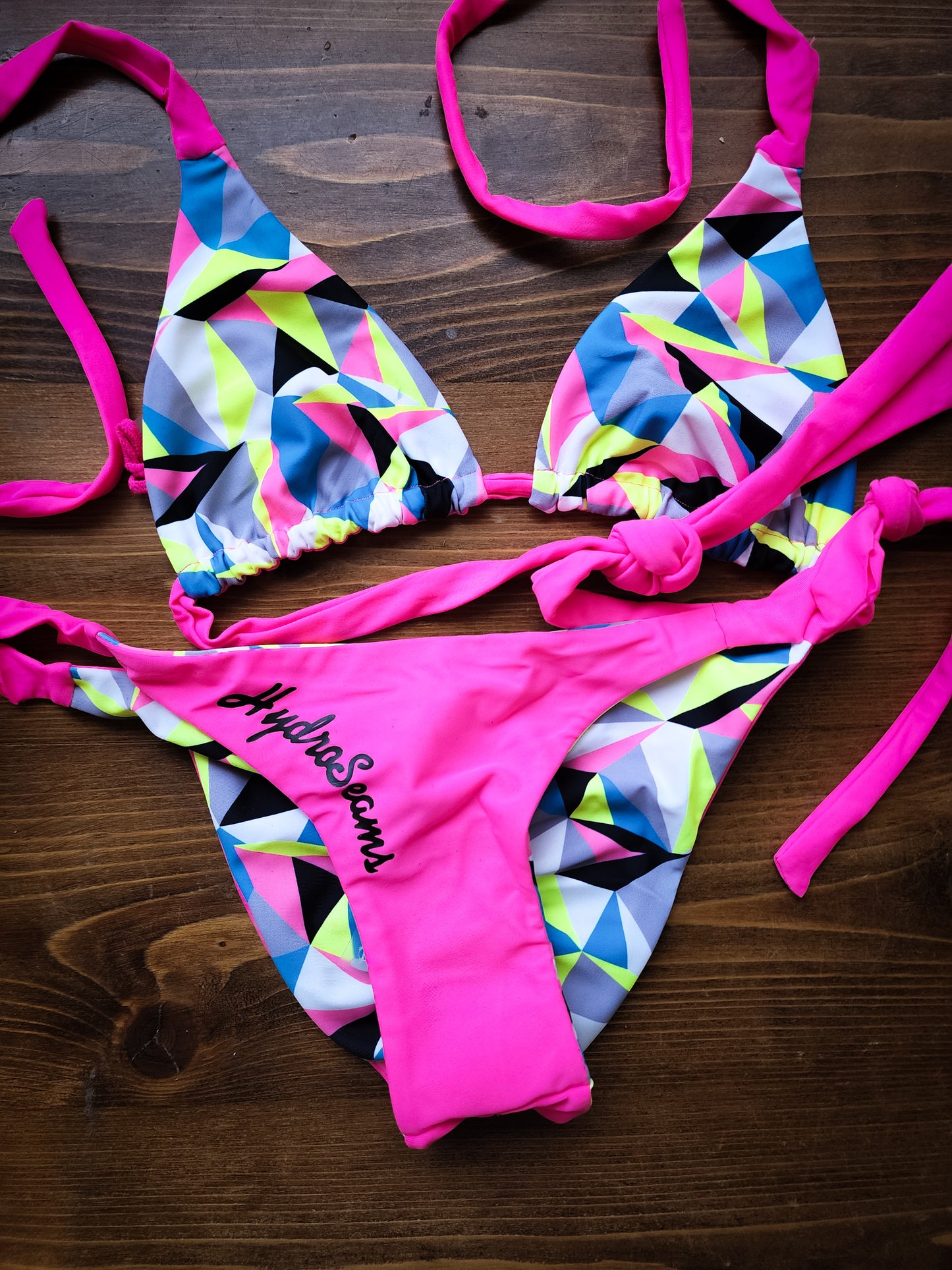 Reversible Electric Tie Side Bikini Bottoms